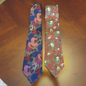 Vintage Mickey Disney The Tie Works Necktie Mickey Mouse